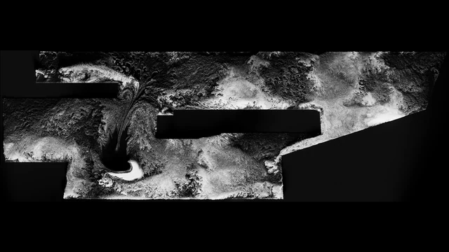 OFFF Barcelona façade sequence — vortex collapsing