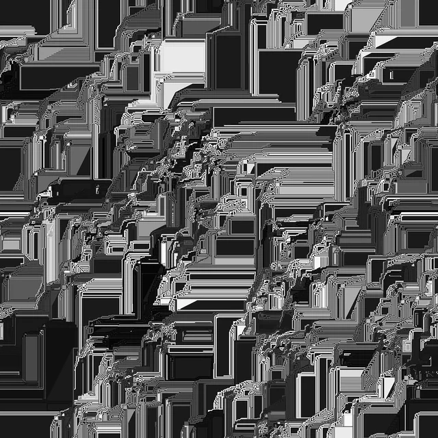 Dark procedural contour study made with MotionCOPs